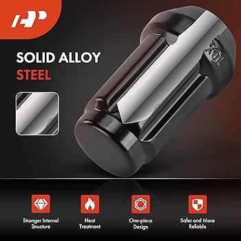 Amazon.com: A-Premium 16-PC M10 x 1.25 Wheel Lug Nuts w/Socket Key